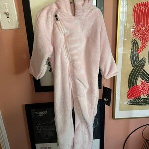 UGG Pink Fleece Baby Onesie - Size 12-18 months